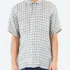 Best - Gingham Panama Open Collar Shirt in Button-Ups