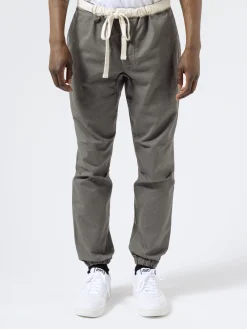 Outlet - Gym Pants Slim Twill in Grey Pants