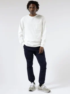 New - Gym Pants Slim Twill in Navy Pants