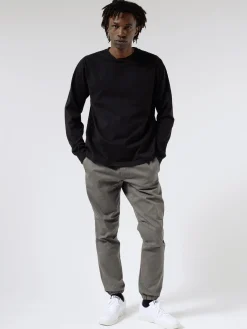 Outlet - Gym Pants Slim Twill in Grey Pants