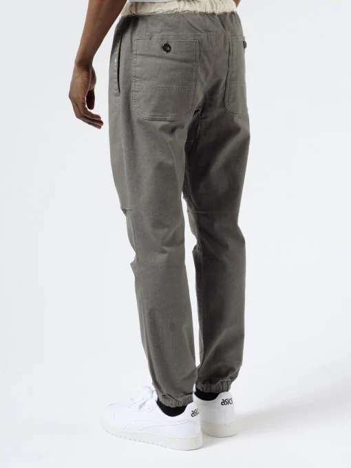 Outlet - Gym Pants Slim Twill in Grey Pants
