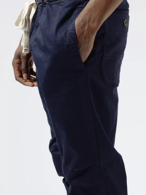 New - Gym Pants Slim Twill in Navy Pants