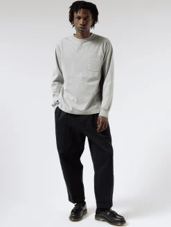 Discount - Long Sleeve Pocket Tee in Heather Grey T-Shirts