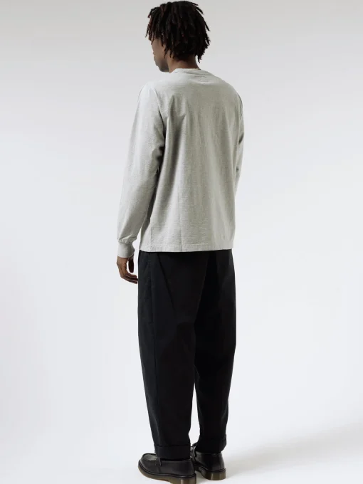 Discount - Long Sleeve Pocket Tee in Heather Grey T-Shirts