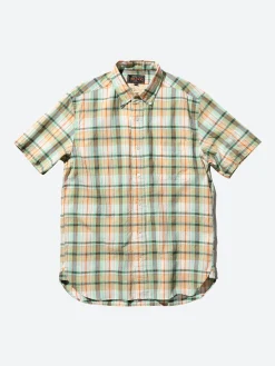 Sale - Madras Button Down Shirt in Mint Green Button-Ups