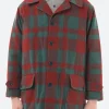 Sale - Mechanic Melton Hunting Coat in Red and Green Check Outerwear