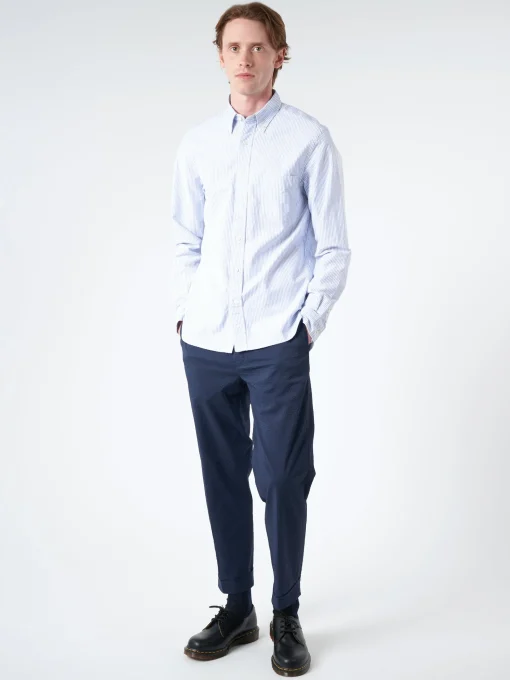 Outlet - Oxford Candy Stripe Button Down in Blue Button-Ups