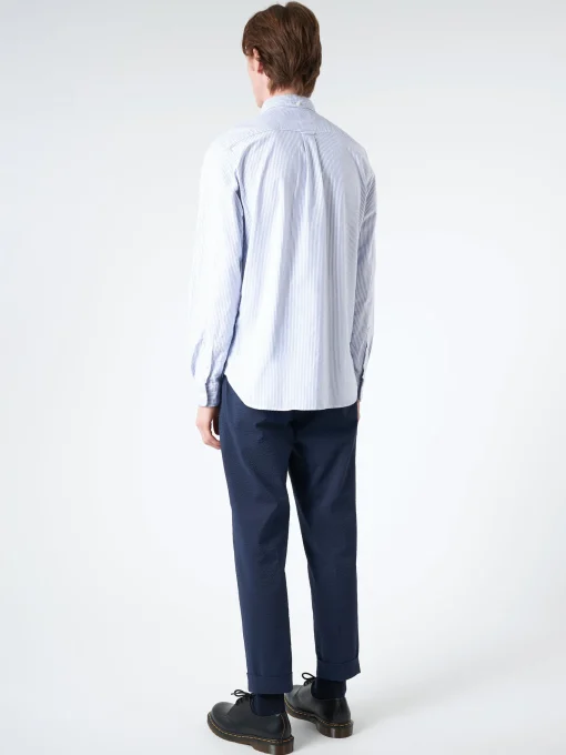 Outlet - Oxford Candy Stripe Button Down in Blue Button-Ups