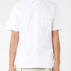 Best - Oxford Short Sleeve Button-Down Shirt in White Button-Ups