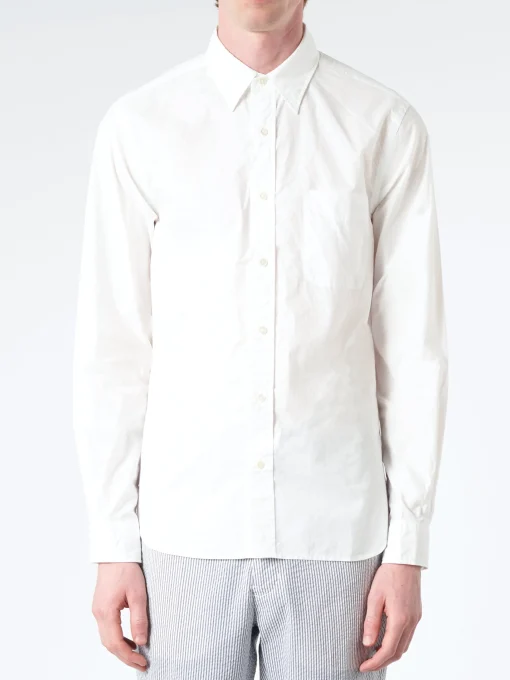 Discount - Peruvian Pima Button Down Shirt in White Button-Ups