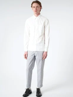 Discount - Peruvian Pima Button Down Shirt in White Button-Ups