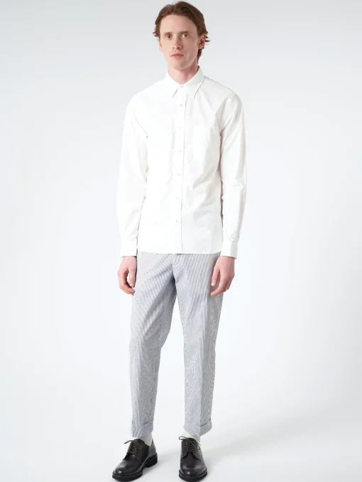 Discount - Peruvian Pima Button Down Shirt in White Button-Ups