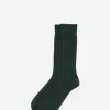 Clearance - Rib Socks in Green Socks