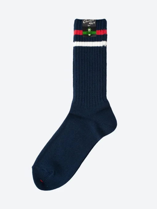 New - Schoolboy Socks in Navy/White Socks
