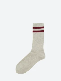 Sale - Schoolboy Socks in Grey and Burgundy Socks