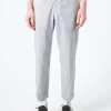 Online - Seersucker Ivy Trousers in Blue Stripe Pants