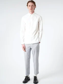 Online - Seersucker Ivy Trousers in Blue Stripe Pants