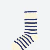 Sale - Stripe Socks in Navy Socks