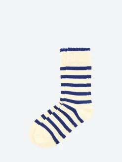 Sale - Stripe Socks in Navy Socks