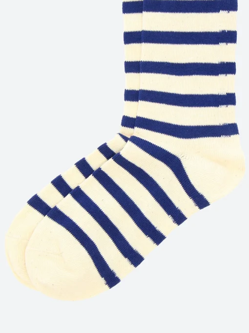 Sale - Stripe Socks in Navy Socks