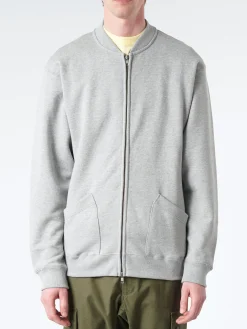 Clearance - Sweat Zip Crew in Grey Sweatshirts