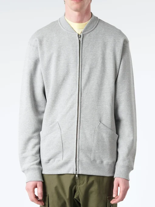 Clearance - Sweat Zip Crew in Grey Sweatshirts
