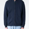 Fashion - Sweat Zip Crew in Navy Sweatshirts