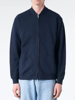 Fashion - Sweat Zip Crew in Navy Sweatshirts