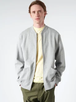 Clearance - Sweat Zip Crew in Grey Sweatshirts