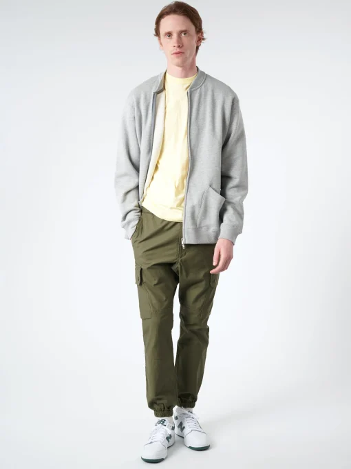 Clearance - Sweat Zip Crew in Grey Sweatshirts