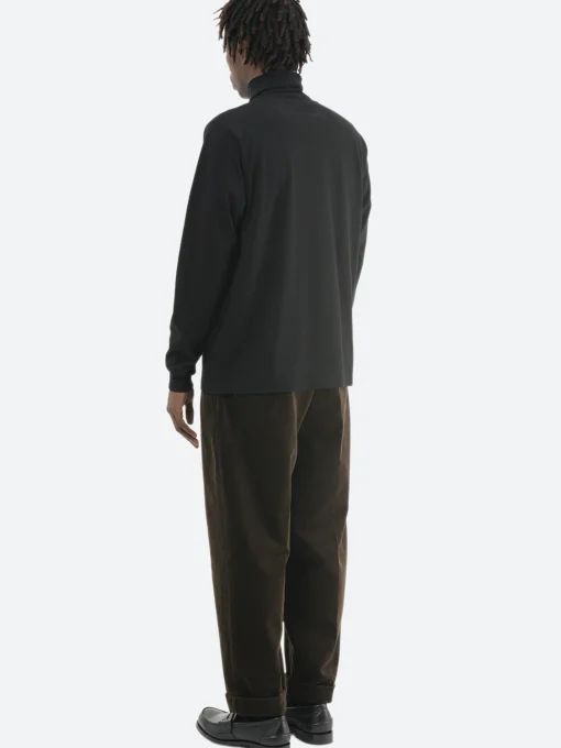 Sale - Turtleneck T-Shirt in Black T-Shirts