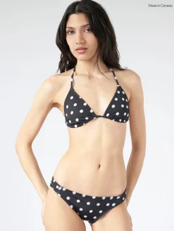 Sale - Boheme Triangle Top in Black Dots Women Swimwear