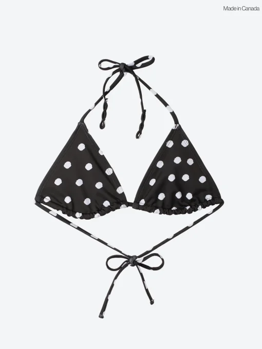 Sale - Boheme Triangle Top in Black Dots Women Swimwear