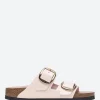 Outlet - Arizona Big Buckle (Narrow) in Light Rose Women Slides | Sandals