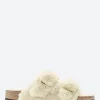 Clearance - Arizona Big Buckle Shearling in Eggshell Teddy Women Overalls & Jumpsuits | Slides