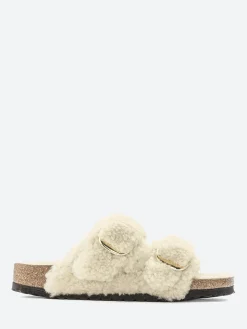 Clearance - Arizona Big Buckle Shearling in Eggshell Teddy Women Overalls & Jumpsuits | Slides