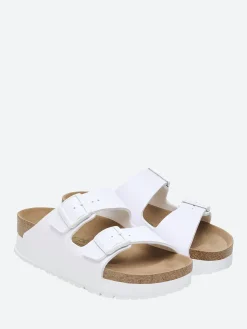 Hot - Arizona Platform Vegan (Narrow) in White Women Slides | Sandals