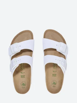 Hot - Arizona Platform Vegan (Narrow) in White Women Slides | Sandals