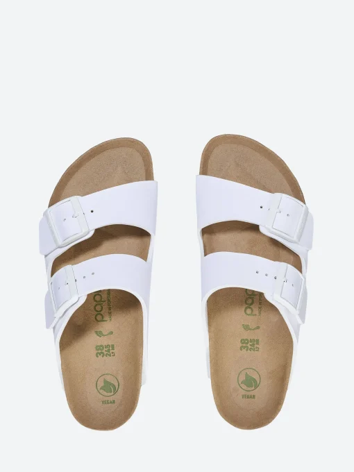 Hot - Arizona Platform Vegan (Narrow) in White Women Slides | Sandals
