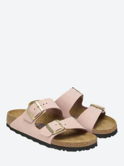 Hot - Arizona Soft Footbed Narrow (Nubuck) in Soft Pink Women Overalls & Jumpsuits | Slides