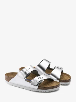 Fashion - Arizona Soft Narrow in Metallic Silver Women Overalls & Jumpsuits | Slides