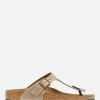 Online - Gizeh (Oiled Leather) in Tobacco Brown Women Overalls & Jumpsuits | Sandals