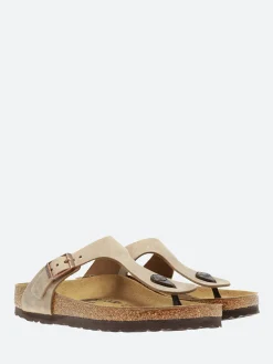 Online - Gizeh (Oiled Leather) in Tobacco Brown Women Overalls & Jumpsuits | Sandals