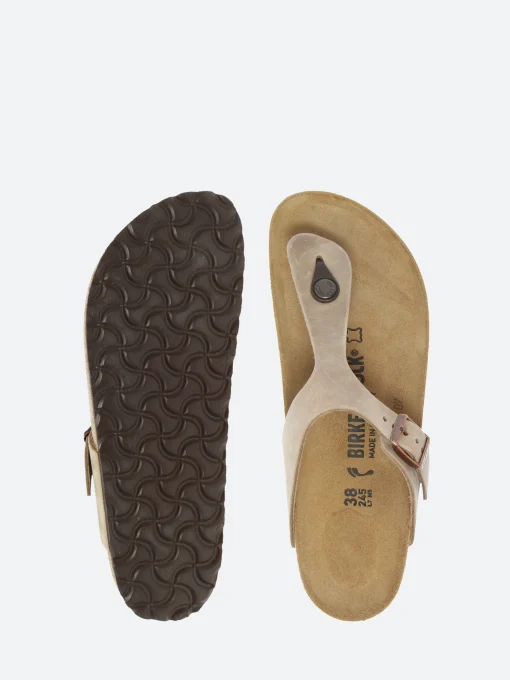 Online - Gizeh (Oiled Leather) in Tobacco Brown Women Overalls & Jumpsuits | Sandals
