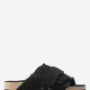 Outlet - Kyoto Shearling Narrow in Black Suede Women Overalls & Jumpsuits | Slides