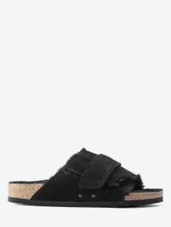 Outlet - Kyoto Shearling Narrow in Black Suede Women Overalls & Jumpsuits | Slides