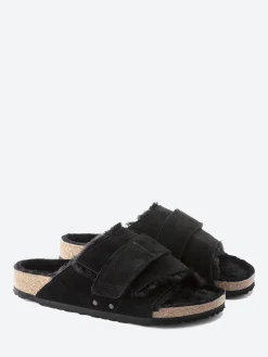 Outlet - Kyoto Shearling Narrow in Black Suede Women Overalls & Jumpsuits | Slides