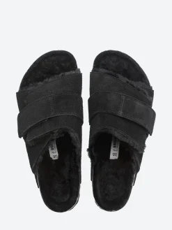 Outlet - Kyoto Shearling Narrow in Black Suede Women Overalls & Jumpsuits | Slides