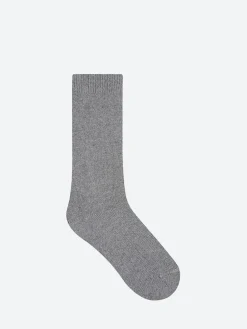 Hot - Cashmere Sock in Gris Flanelle (Grey) Women Socks & Hosiery | Belts
