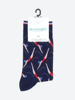 Outlet - Llama Socks in Ink Blue Women Socks & Hosiery | Belts